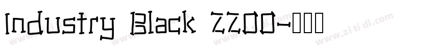 Industry Black 2200字体转换